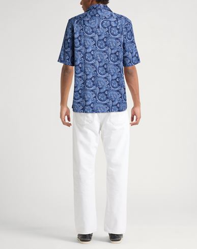 Man Shirt Blue Size L Cotton