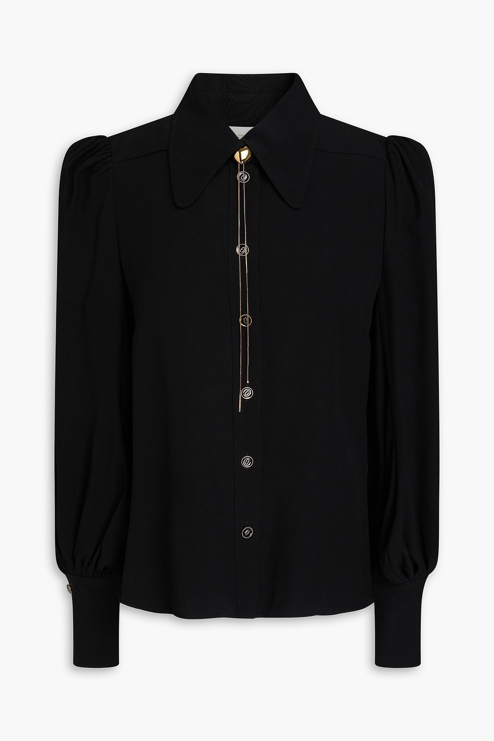 Crepe shirt - Black - 1