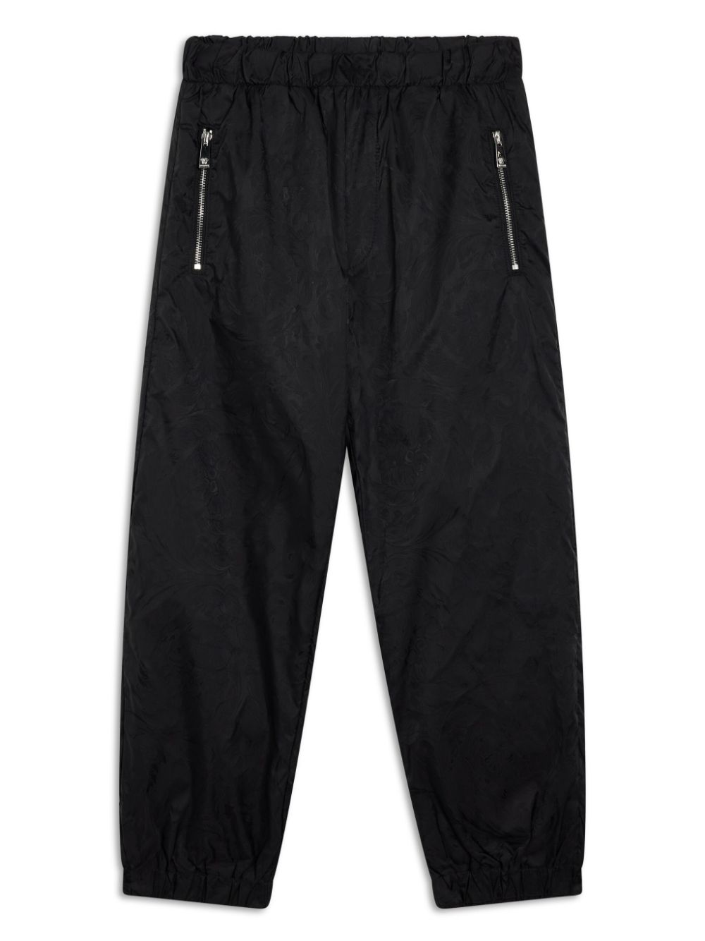 Floral embroidered trousers - Black