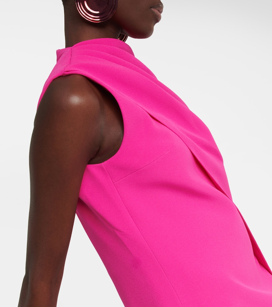 Margareta asymmetrical cape minidress