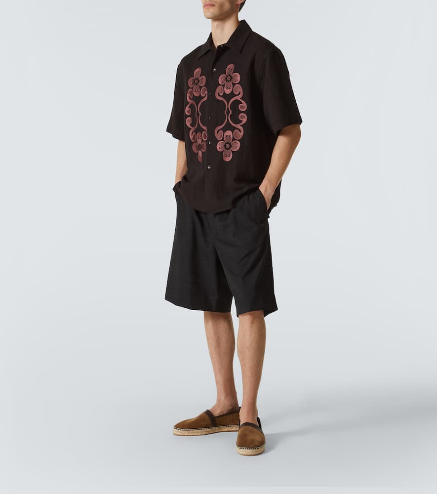 Reflection embroidered shirt