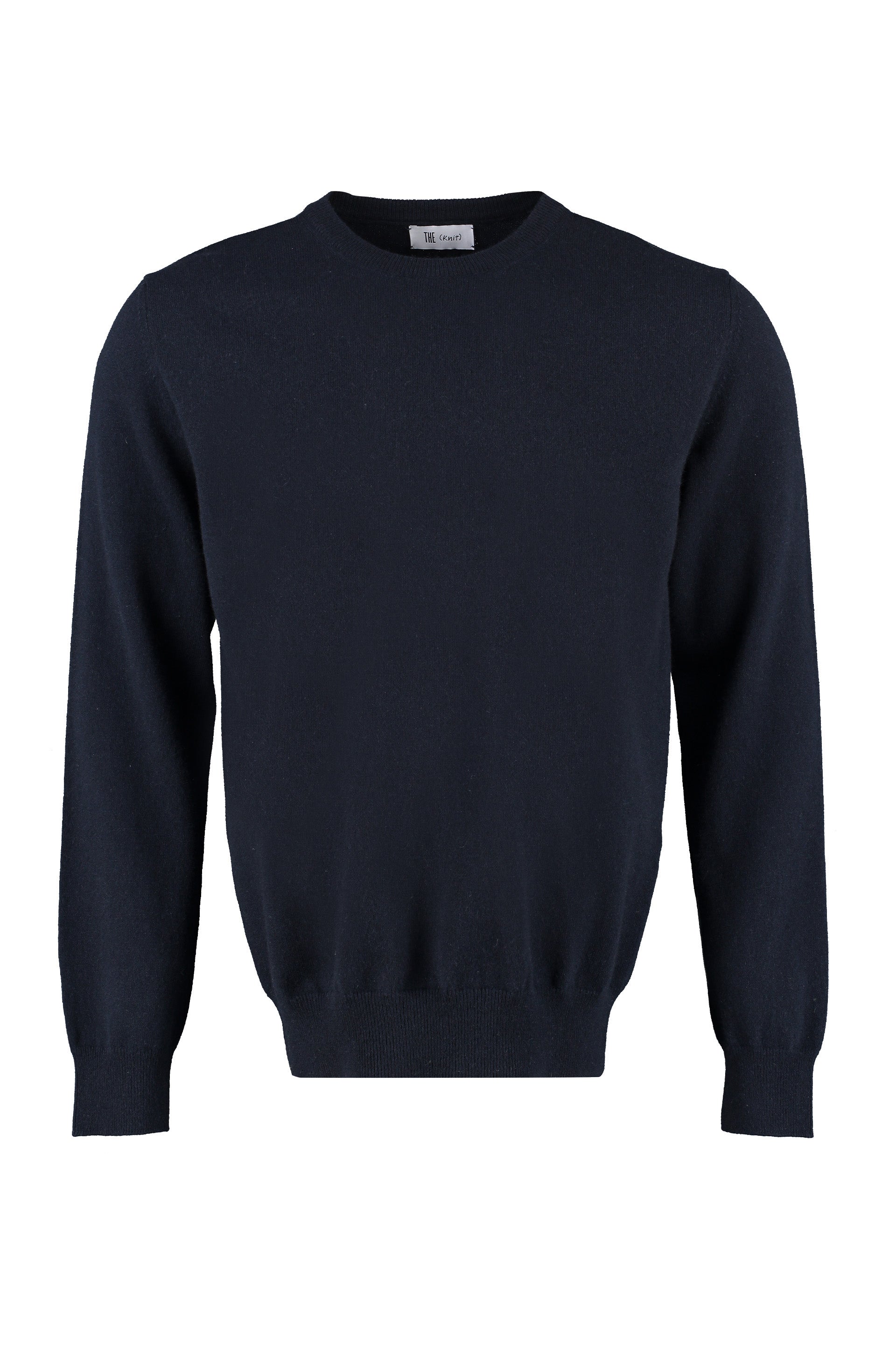 The (alphabet) Cashmere Sweater with Ribbed Edges