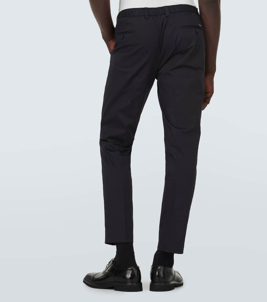 Cotton-blend suit pants