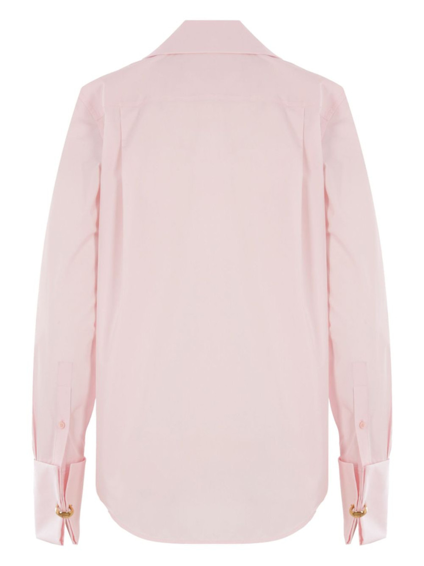 Light Pink Front Pleated Shirt