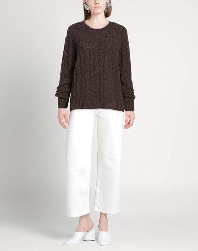 Woman Sweater Dark brown Size XL Wool, Cashmere