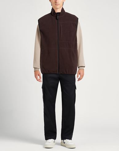 Man Vest Brown Size S Polyester, Nylon, Polyurethane