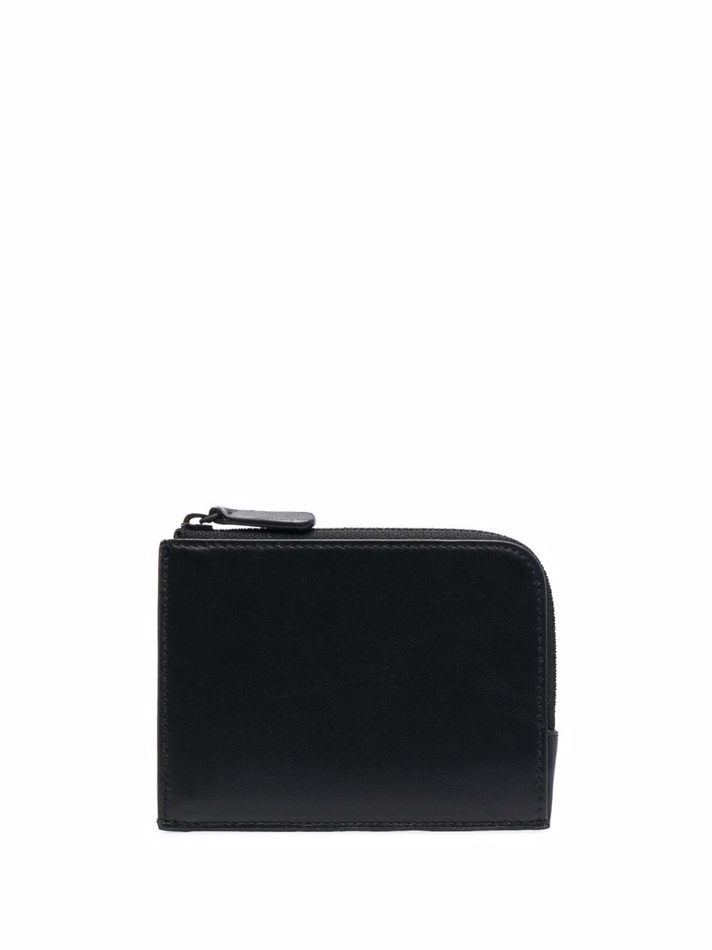 Logo-lettering leather wallet - Black
