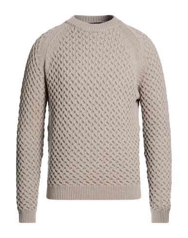 Lab Man Sweater Taupe Size S Merino Wool