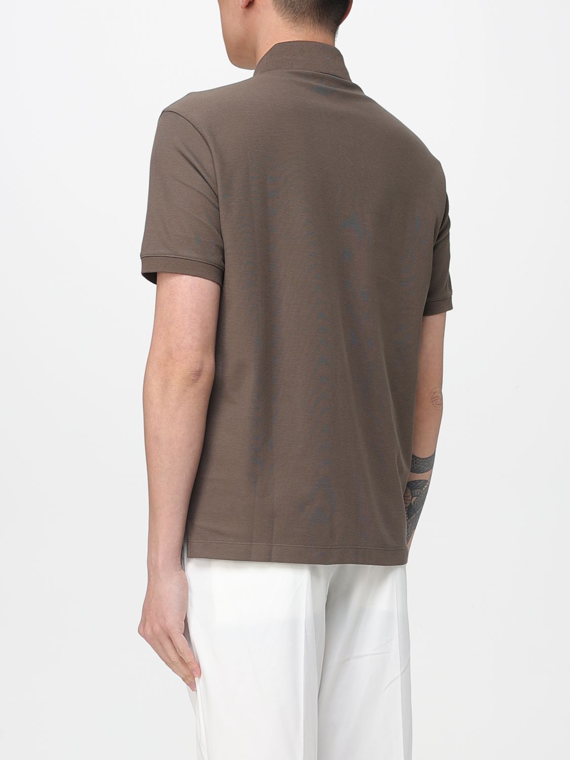 Polo Shirt Men color Brown