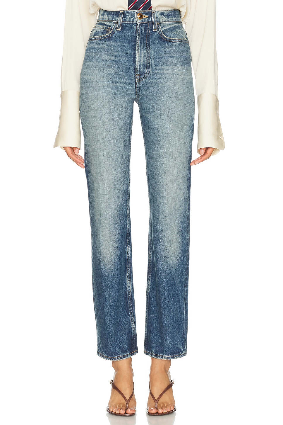 Helsa The 1950s Jean in Medium Blue - Blue. 31 also