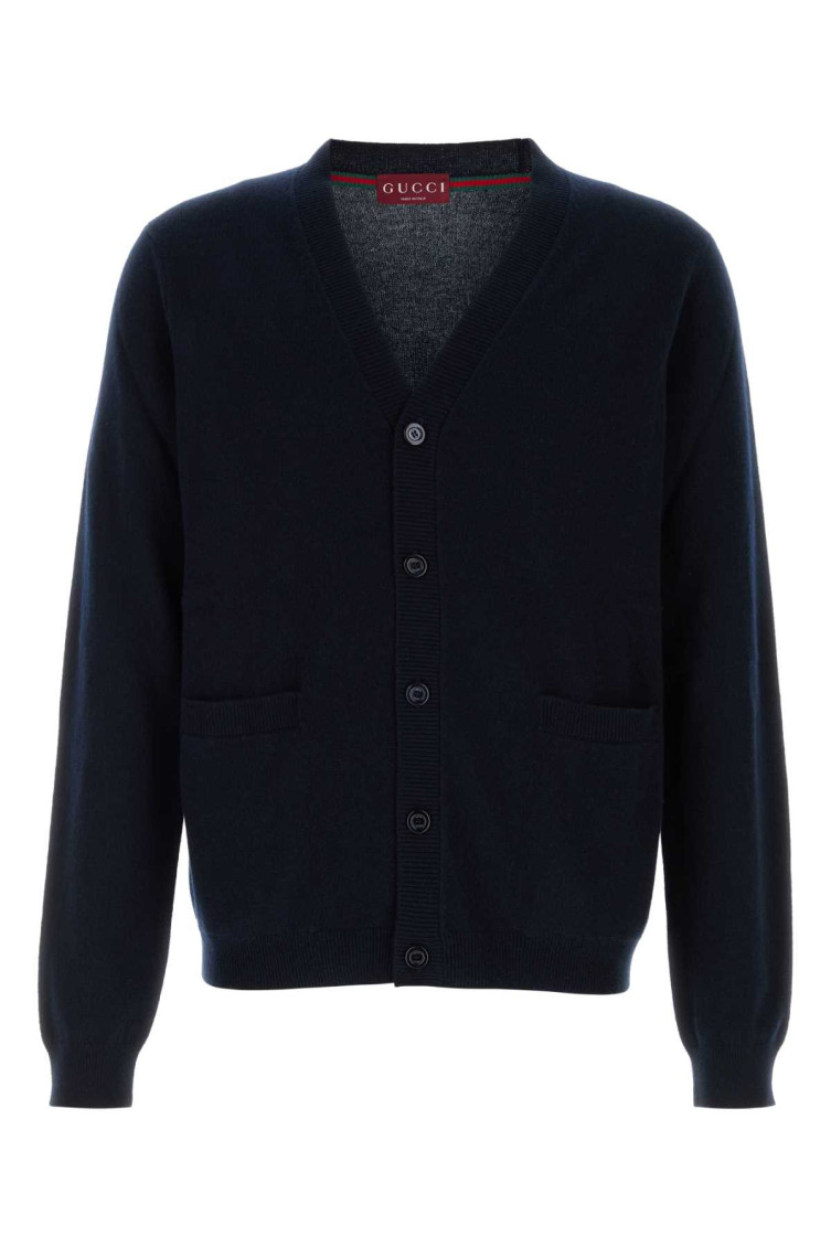 Midnight Blue Cashmere Cardigan
