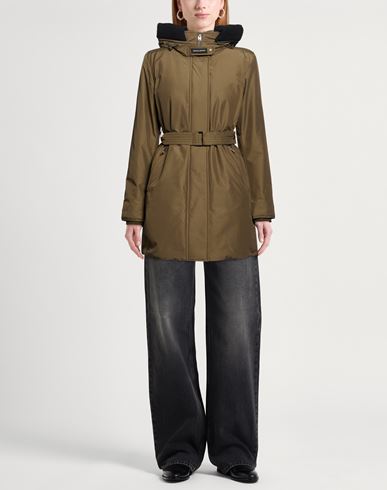 Woman Puffer Military green Size XXL Cotton, Polyamide, Wool, Polyester