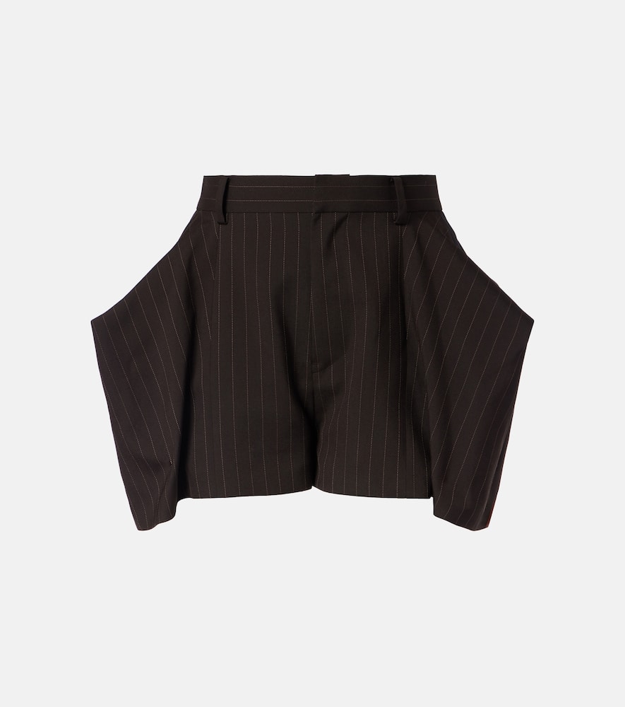 Striped Bermuda shorts