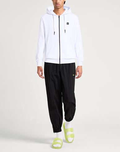 Man Sweatshirt White Size L Cotton, Elastane