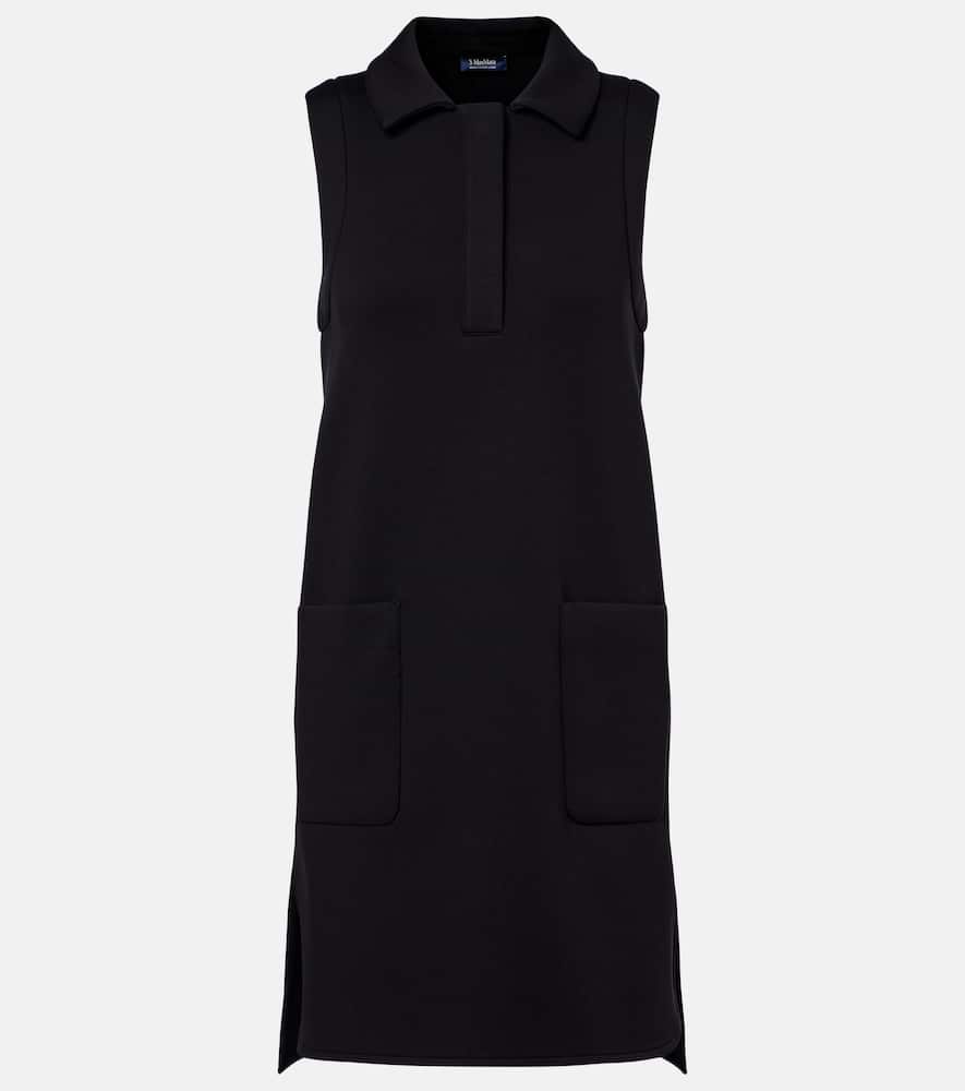 Saggina cotton-blend jersey polo dress