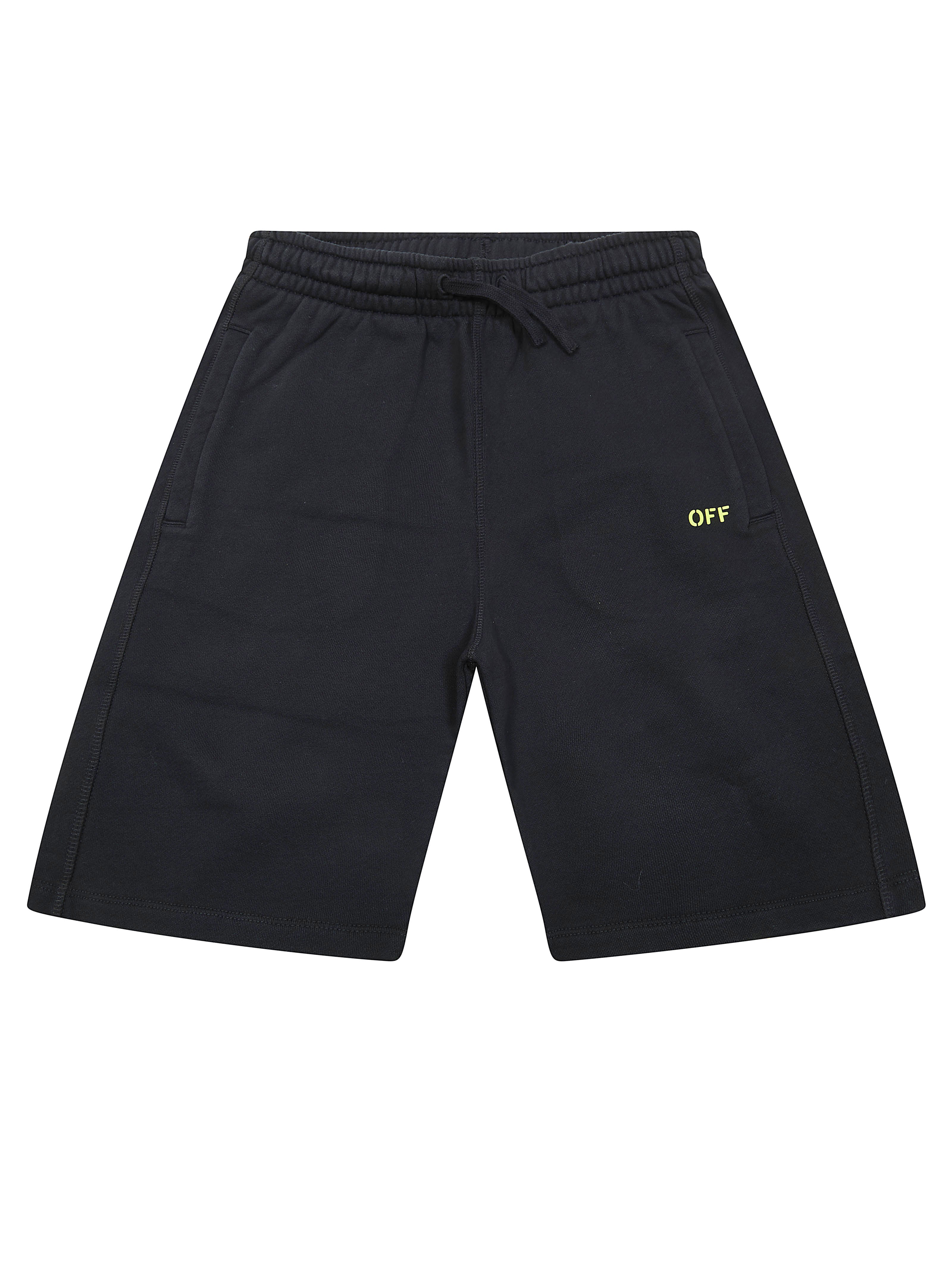 Diagonal Print Mini Sweatshorts for Kids