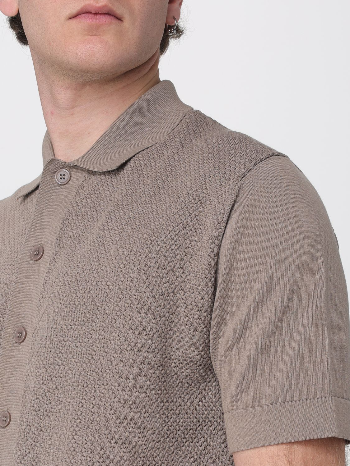 Shirt Men color Brown