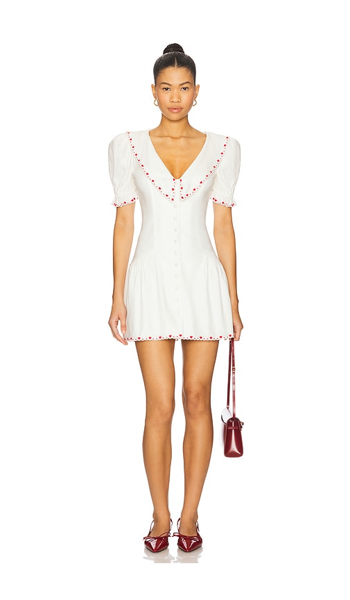 MAJORELLE Anita Mini Dress in Ivory. XL. Also in