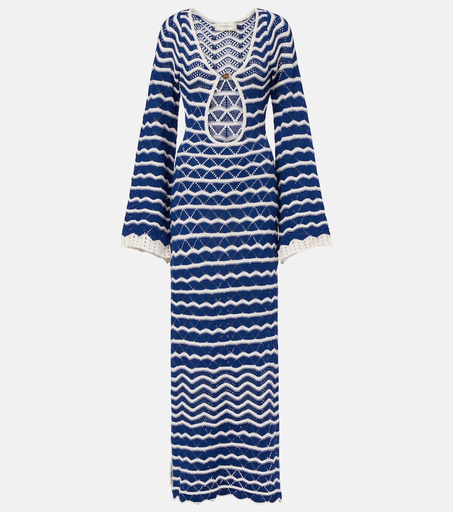 Rey knitted cotton-blend maxi dress