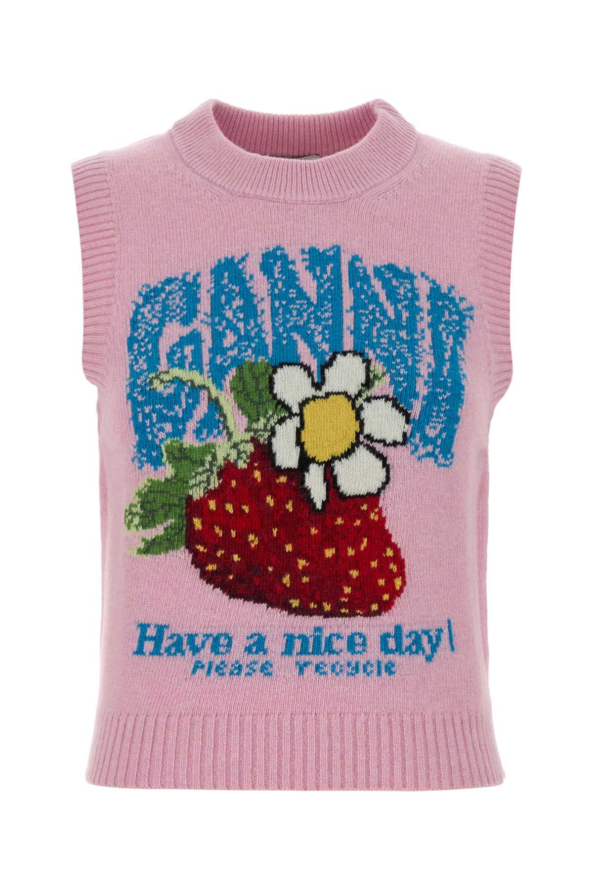 Wool Tank Top — Pink