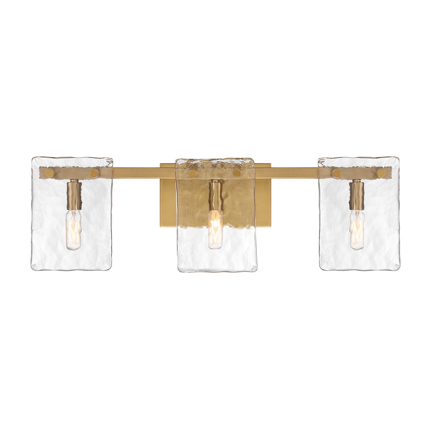 Genry 3-Light Bathroom Vanity Light in Warm Bra