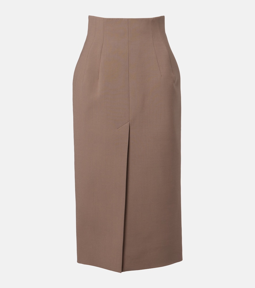 High-rise pencil skirt