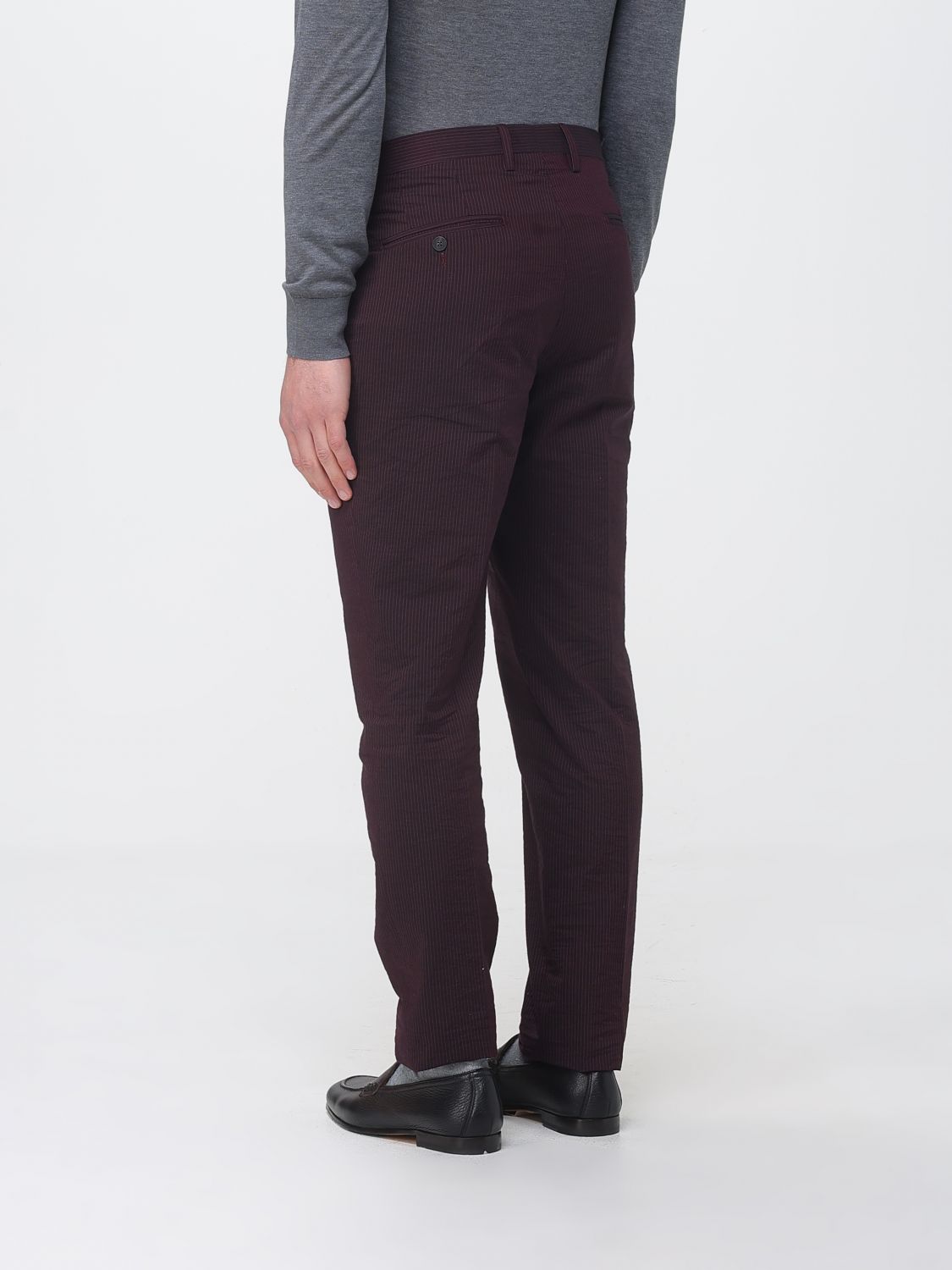 Pants Men color Burgundy