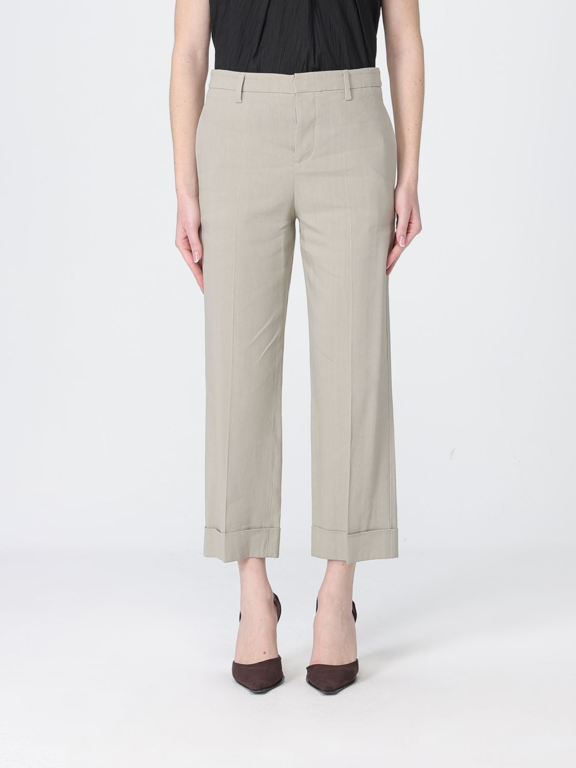 Pants Woman color Pearl
