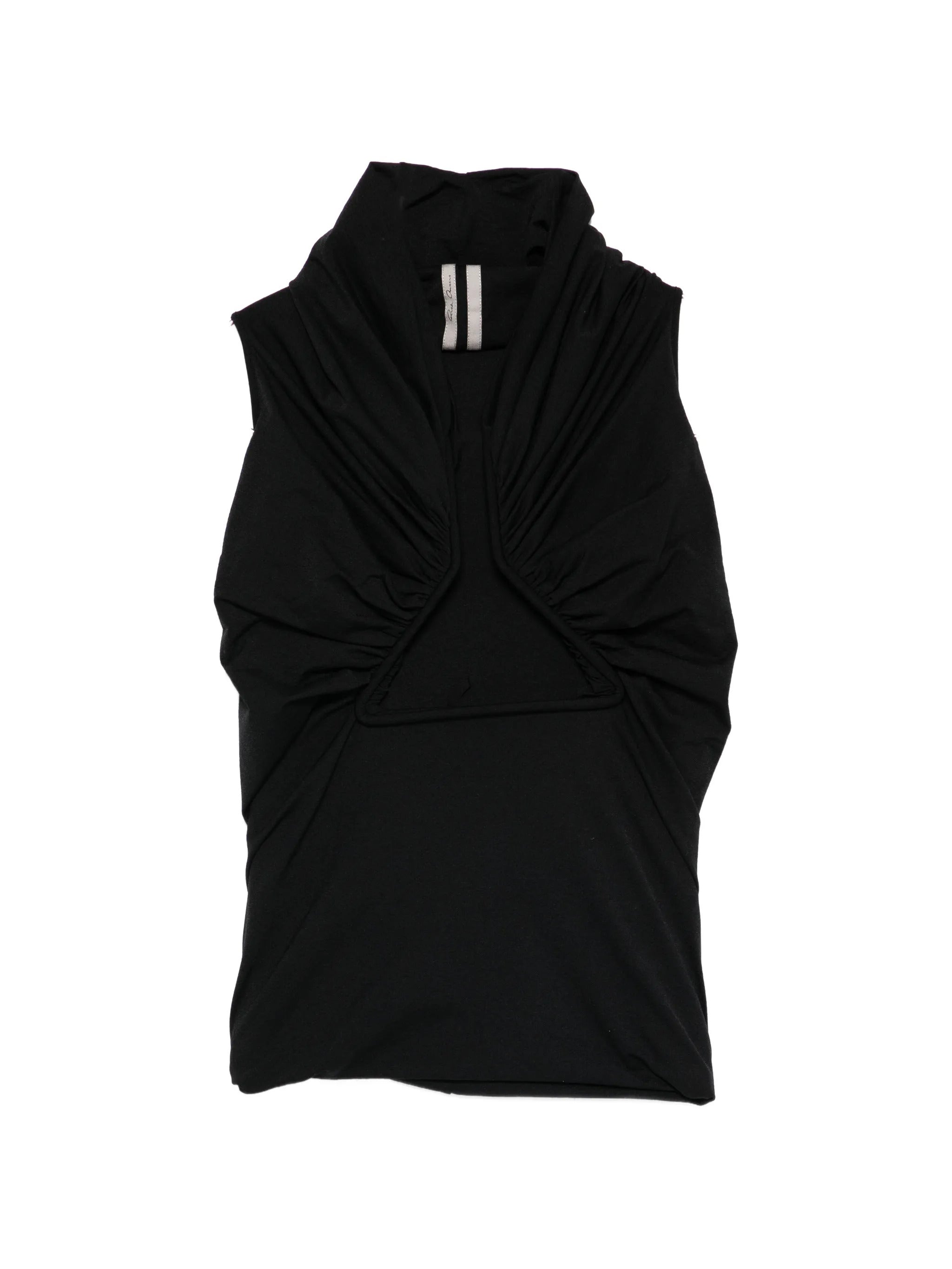 Stretch Cut-Out T-Shirt Top with Front Boning