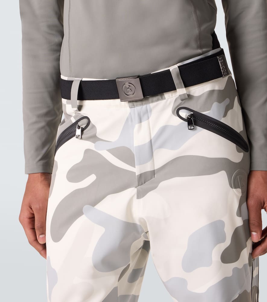 Tim belted camouflage ski pants