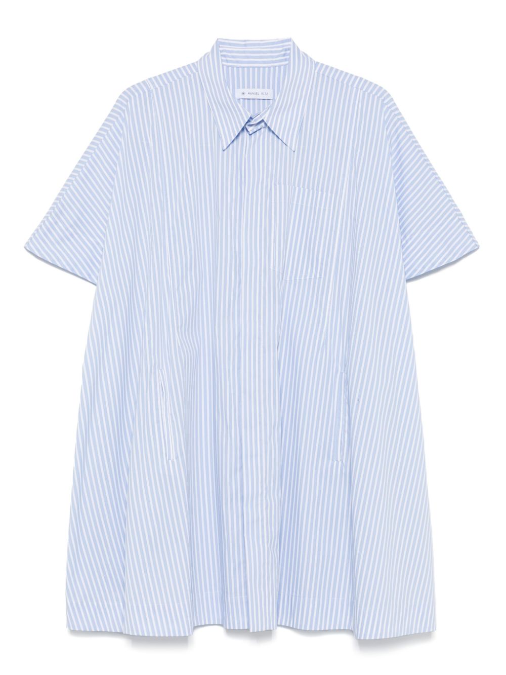 Manuel Ritz striped shirt dress - Red