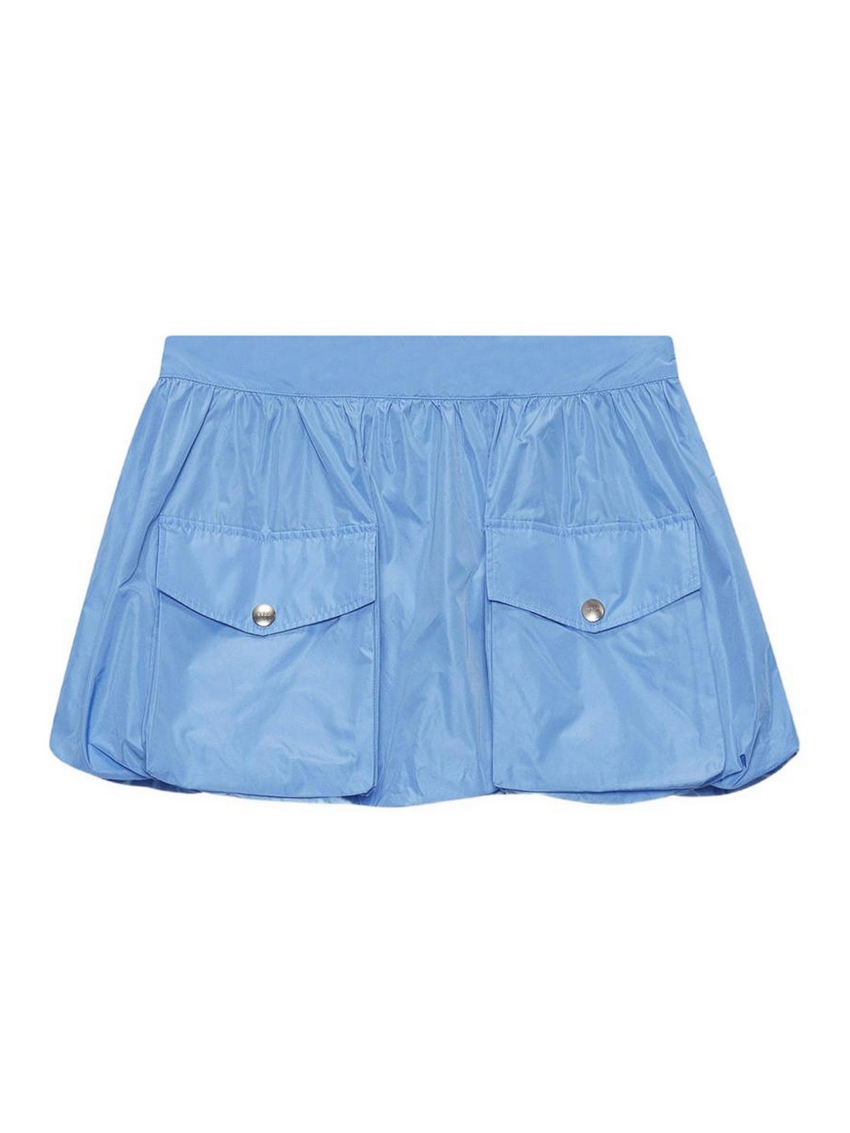 M. S.G. M. Mini Skirt In Light Blue With Pockets