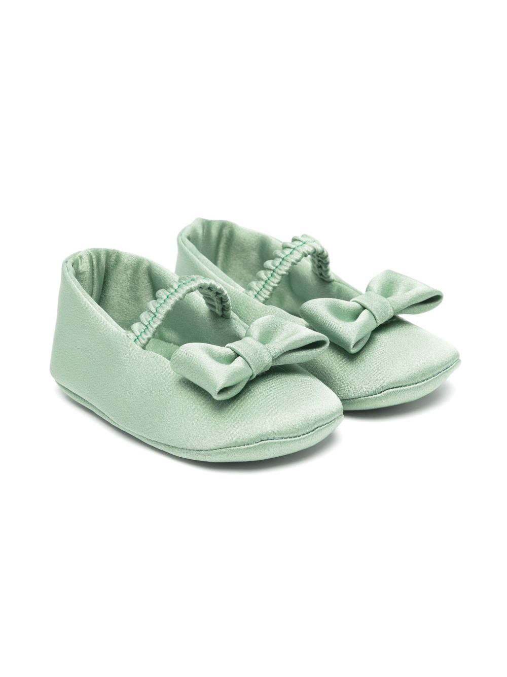 Colorichiari bow-detail ballet flats - Green