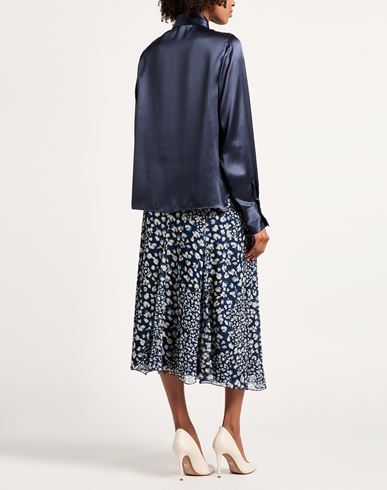Woman Shirt Midnight blue Size 8 Silk