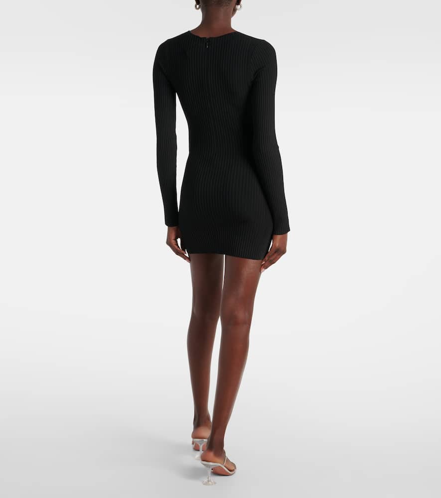 Embellished cutout minidress
