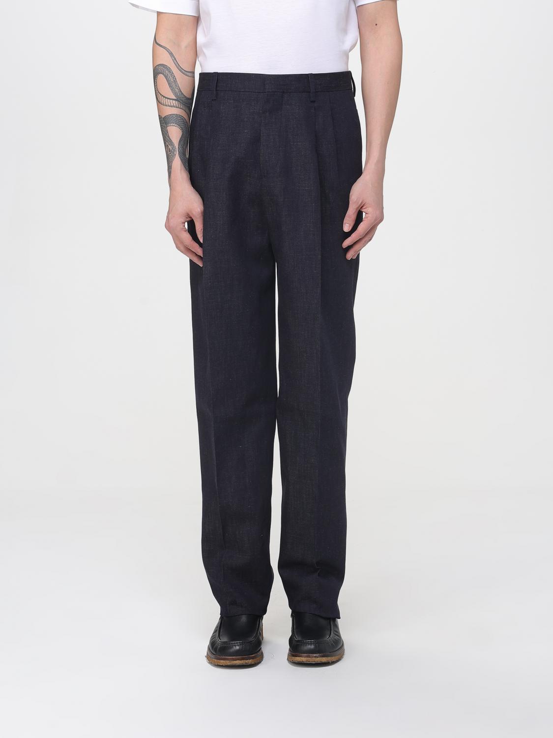 Pants Men color Blue