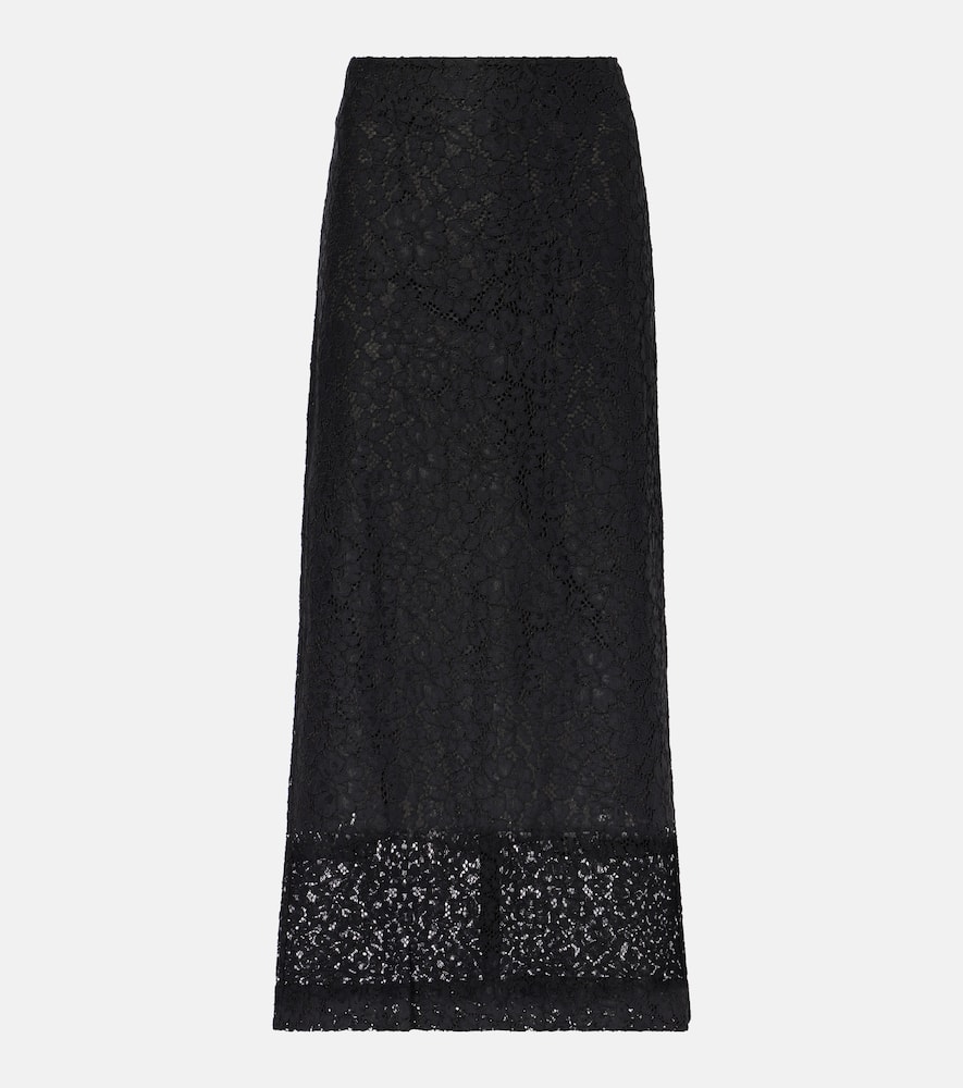 Jasmine floral lace maxi skirt