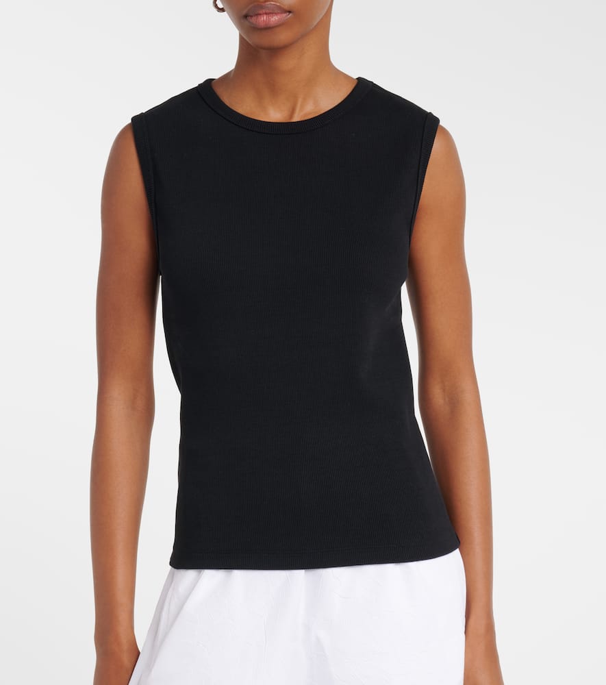 Róhe Ribbed-knit cotton-blend tank top