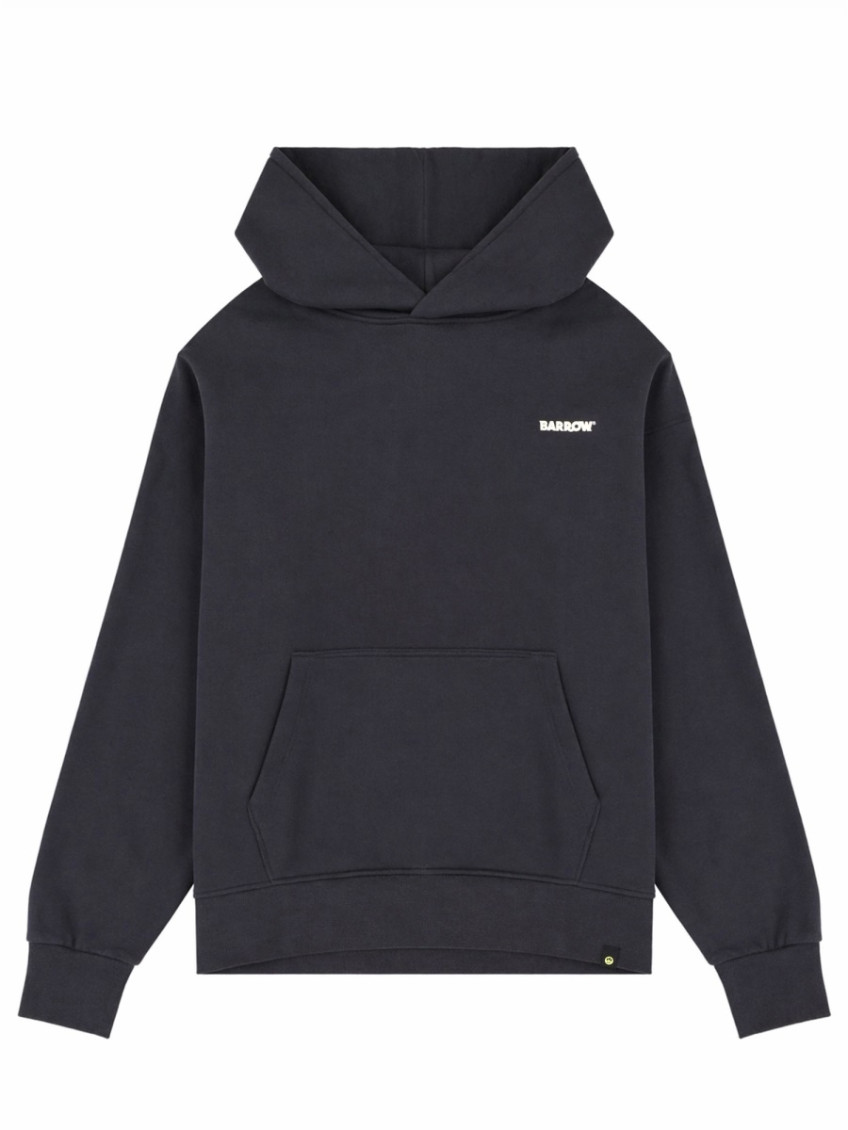 Black Logo Oversized Hoodies