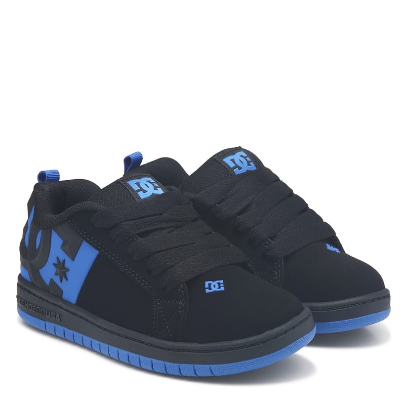 Kids' Court Graffik Sneaker Little/Big Kid Shoes (Black/Blue)