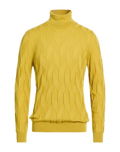 Man Turtleneck Marigold Size 40 Merino Wool
