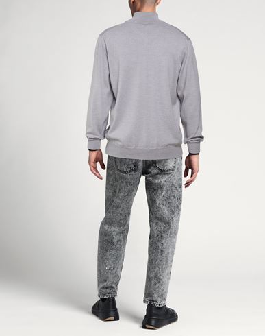 Man Cardigan Light grey Size 42 Merino Wool