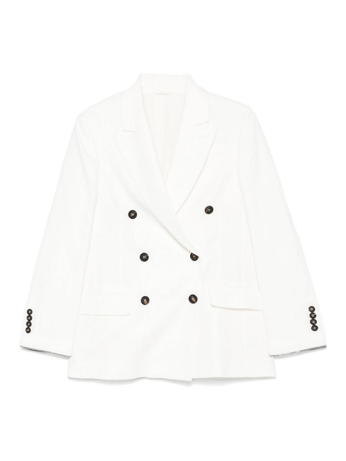 White Double-breasted blazer