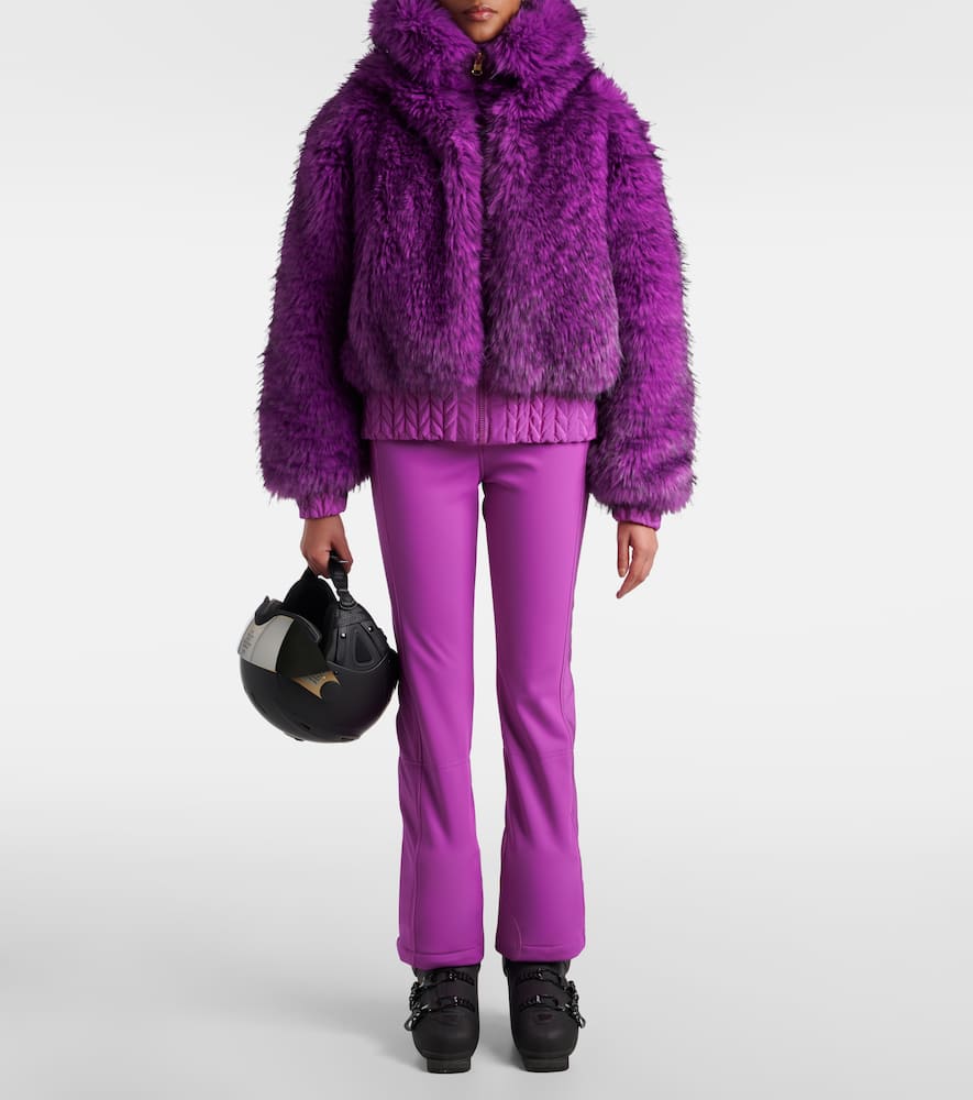 Indira reversible faux-fur ski jacket