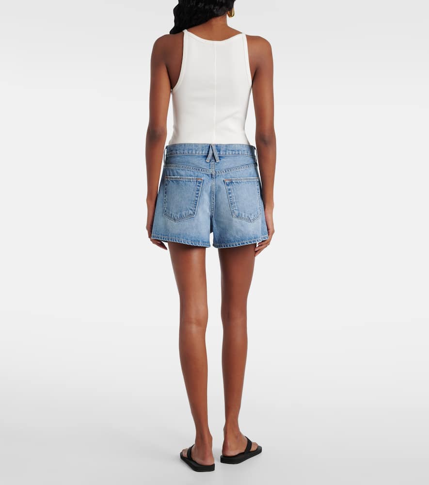 Mila mid-rise denim shorts