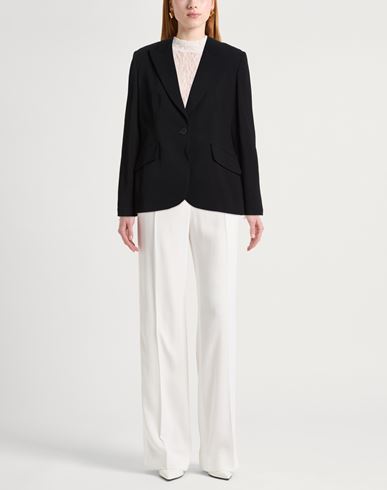Woman Blazer Black Size 10 Viscose, Elastane
