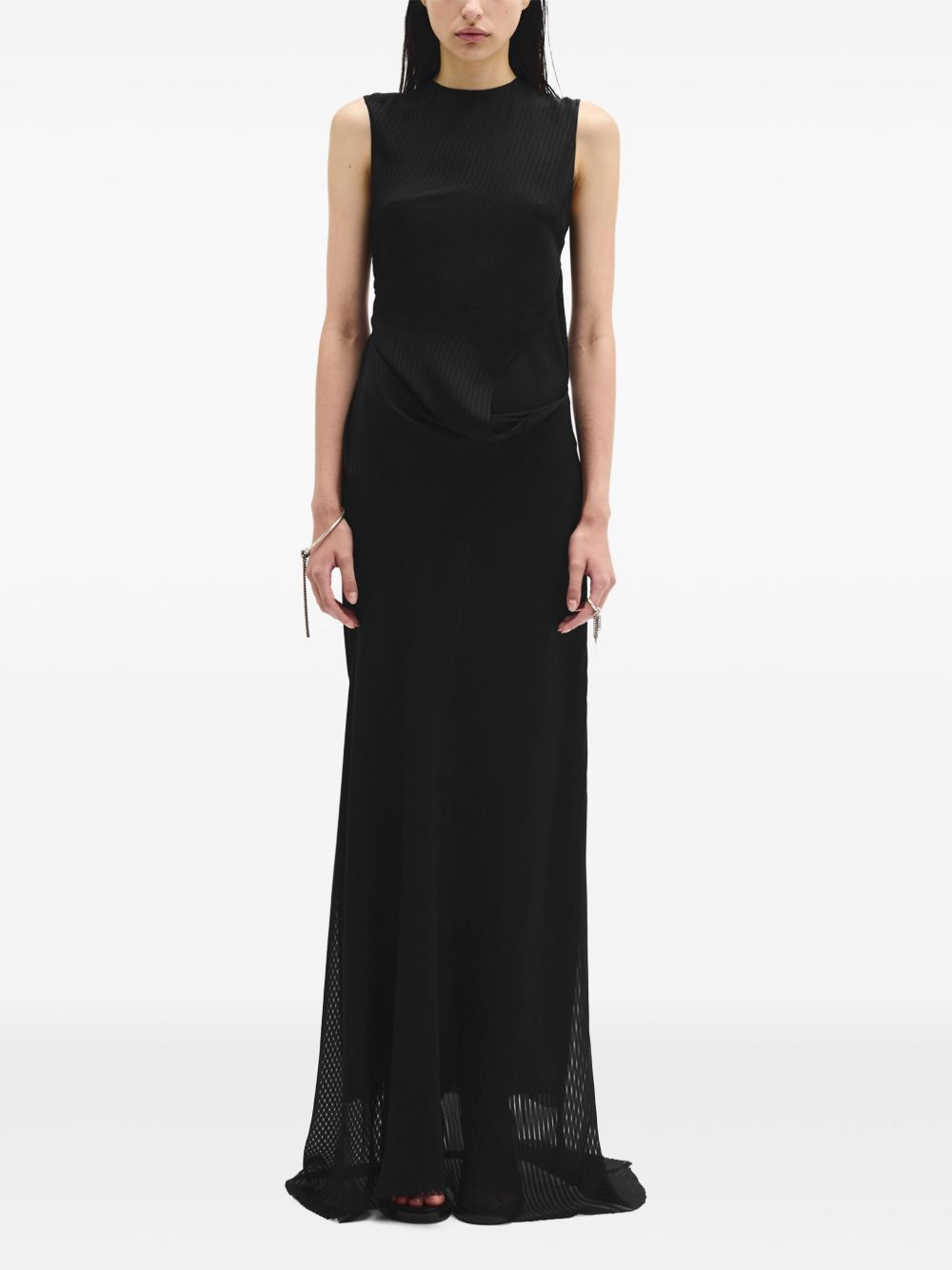 Ann Demeulemeester Leah asymmetric dress - Black
