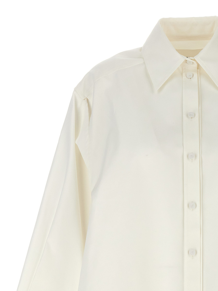 -Cut-Out Armholesque Shirt Camicie Bianco-Donna