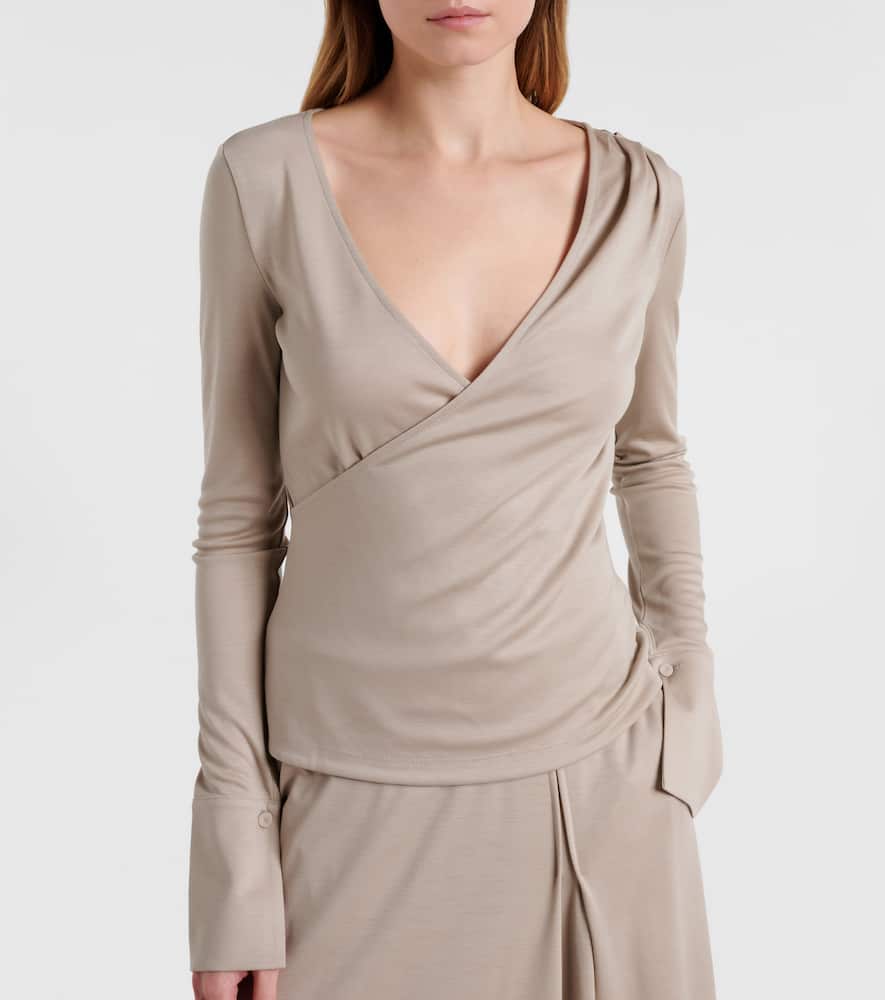 Adagio virgin wool wrap top