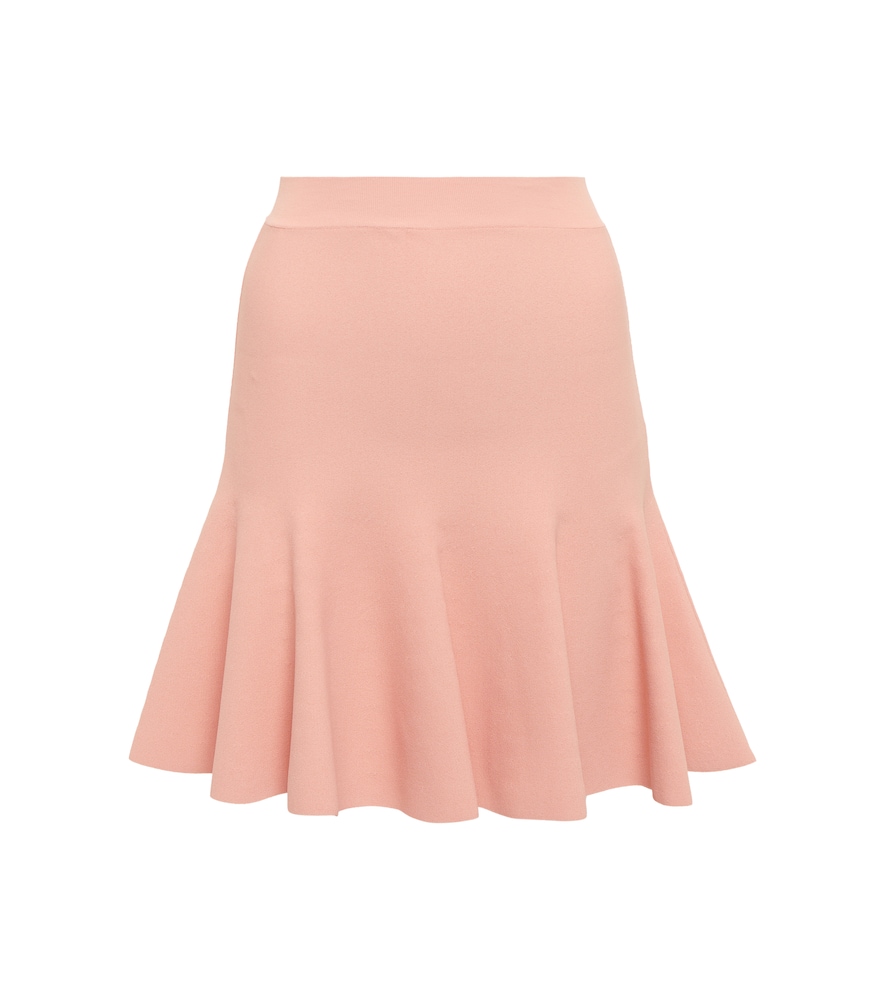 Fluted miniskirt